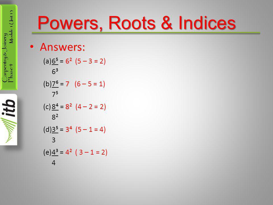 Powers, Roots & Indices Sample Questions & Solutions. - ppt video 